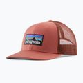 Patagonia P-6 Logo Trucker Kappe Töpfe rot