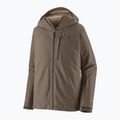 Patagonia Herren Isolierte Powder Town Regenjacke marlow braun