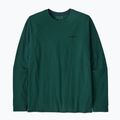 Herren Patagonia P-6 Logo Responsibili kaskadengrünes Longsleeve