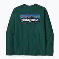 Herren Patagonia P-6 Logo Responsibili kaskadengrünes Longsleeve 2