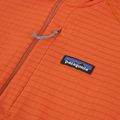 Herren Fleecejacke Patagonia R1 Hybrid coal orange 3