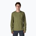Herren-Langarmshirt Patagonia Capilene Cool Sun caper green/buckhorn green x-dye