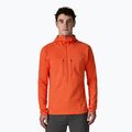 Herren Sweatshirt Patagonia R1 Ultralight Hoody coal orange