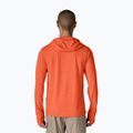 Herren Sweatshirt Patagonia Capilene Cool Sun Hoody coal orange/light coal orange x-dye 3