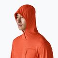 Herren Sweatshirt Patagonia Capilene Cool Sun Hoody coal orange/light coal orange x-dye 5