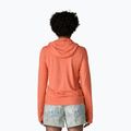Damen Sweatshirt Patagonia Capilene Cool Sun Hoody mellow melon/peach sherbet x-dye 3