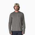 Herren Sweatshirt Patagonia Capilene Cool Sun Hoody forge grey/noble grey x-dye