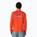 Herren-Langarmshirt Patagonia Capilene Cool Daily - Boardshort Logo orange peel/light orange peel x-dye 2