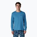 Herren-Langarmshirt Patagonia Capilene Cool Daily - Boardshort Logo shore blue/light shore blue x-dye