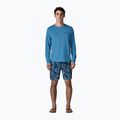 Longsleeve Herren Patagonia Capilene Cool Daily - Boardshort Logo shore blue/light shore blue x-dye 2