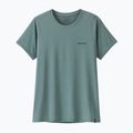 Damen T-Shirt Patagonia Capilene Cool Daily Shirt - Boardshort Logo blue sage/light blue sage x-dye