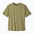 Herren-Trekkingshirt Patagonia Cap Cool Daily Shirt - Spoke Stencil gumtree green - light gumtree green x-dye