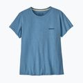 Damen T-Shirt Patagonia P-6 Logo Responsibili-Tee shore blue