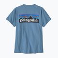 Damen T-Shirt Patagonia P-6 Logo Responsibili-Tee shore blue 2