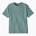 Herren T-Shirt Patagonia Boardshort Logo Pocket Responsibili blue sage