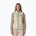 Damenweste Patagonia Retro Pile natural mit Ellwood Green