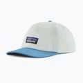 Basecap Patagonia P-6 Label Trad birch white w/shore blue