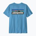 Herren T-Shirt Patagonia P-6 Shore blue logo