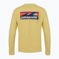Longsleeve Herren Patagonia Cap Cool Daily Boardshort Logo LS limestone yellow - Light Limestone yellow x-dye 2