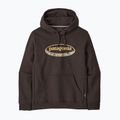 Herrenpullover Patagonia '95 Oval Logo Uprisal Hoody Den Brown: Heliotropic
