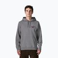 Herrenpullover Patagonia Great Waves Uprisal Hoody gravel heather