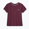 Damen-T-Shirt Patagonia Fitz Roy Foothills Ringer Tee berry fig