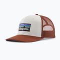 Basecap Patagonia P-6 Logo Trucker Hat white w/rusty red