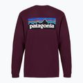 Longsleeve Herren Patagonia P-6 Logo Responsibili berry fig 2