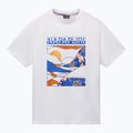 Herren Napapijri S-Valdor weißes Reiher-T-Shirt 4