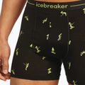 Thermoaktive Boxershorts Herren icebreaker Anatomica Snow Day black/peridot/aop 5