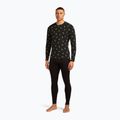 Herren Thermoaktivshirt icebreaker Merino 200 Oasis Crewe Snow Day black/peridot/aop 2