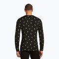 Herren Thermoaktivshirt icebreaker Merino 200 Oasis Crewe Snow Day black/peridot/aop 3