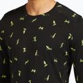 Herren Thermoaktivshirt icebreaker Merino 200 Oasis Crewe Snow Day black/peridot/aop 6