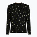 Icebreaker Merino 200 Oasis Crewe Snow Day Herren Thermo-Longsleeve schwarz/peridot/aop 8