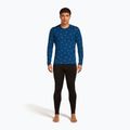 Thermo-Longsleeve Herren icebreaker Merino 200 Oasis Crewe Snow Day atlantis/topaz/aop 2
