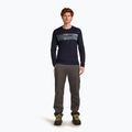 Herren Icebreaker Merino 200 Oasis Crewe Elevation Line midnight navy thermal longsleeve 2
