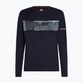 Herren Icebreaker Merino 200 Oasis Crewe Elevation Line midnight navy thermal longsleeve 7
