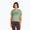 Damen T-Shirt icebreaker Merino 150 Tech Lite Crop The Climb seaglass