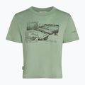 Damen T-Shirt icebreaker Merino 150 Tech Lite Crop The Climb seaglass 7