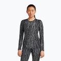 Damen Trekking-Longsleeve Icebreaker Merino 260 Tech Vertex Crewe Delta Lines AOP black/snow/j