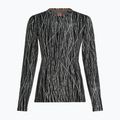 Damen Trekking-Longsleeve Icebreaker Merino 260 Tech Vertex Crewe Delta Lines AOP black/snow/j 7
