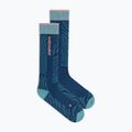 Damen Skisocken Icebreaker Merino Ski+ Light OTC Mountain Contour atlantis/hydro/acid pink 2