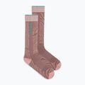Damen Skisocken Icebreaker Merino Ski+ Light OTC Mountain Contour summit/blush/hydro 2
