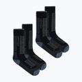 Damen Skisocken Icebreaker Merino Ski+ Medium OTC 2 Pack black/dawn/graphite