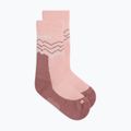 Socken Damen icebreaker Merino Hike+ Medium Crew Across the Peaks blush/summit/ecru heather 2
