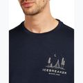 Herren T-Shirt icebreaker Merino 150 Tech Lite Peaceful Pass Tee midnight navy 5