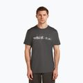 Herren T-Shirt icebreaker Merino 150 Tech Lite The Peaks obsigian