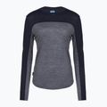 Damen-Langarmshirt icebreaker Merino 125 Cool-Lite Sphere Tee CB midnnavy hthr/midnnavy/cb