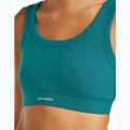Thermoaktiver BH icebreaker Merino Rib Lotus tidal teal 4