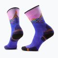 Damensocken Smartwool Hike Mountain Sunrise Print Crew deep navy 6